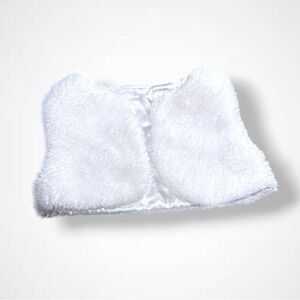 4/$20 Calvin Klein White Fuzzy Vest